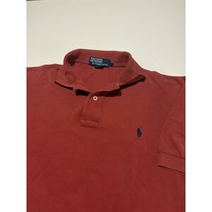 VTG 90s Polo Ralph Lauren Polo Shirt Red Made On Mexico SZ M